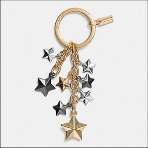 NWOT Coach Stars Multi-Mix Keychain F63987